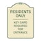 Signmission Designer Series-Residence-only-key Card Tan & Green Heavy-Gauge Aluminum, 24" x 18", TG-1824-9899 A-DES-TG-1824-9899 - alternate 1